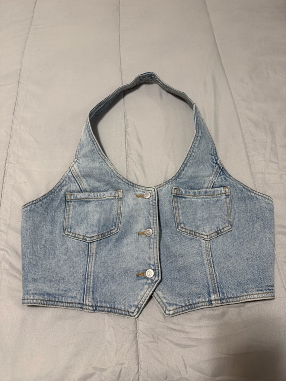 PINK Victoria's Secret Light Blue Denim Jacket - XL